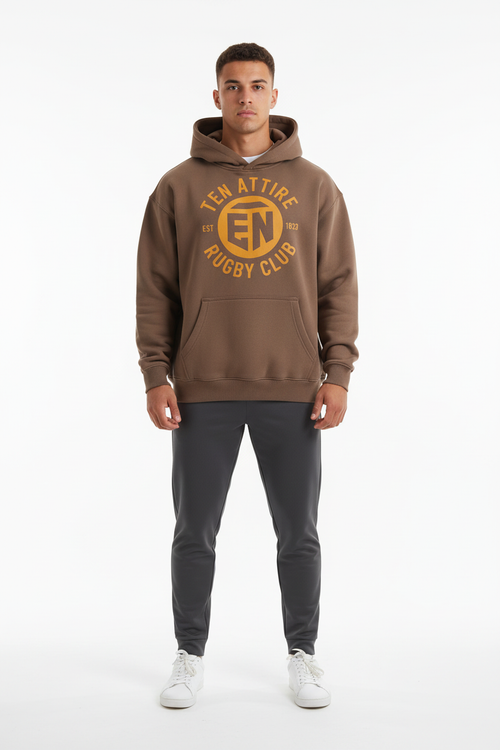 1823 Collection Brown Hoodie - White Background