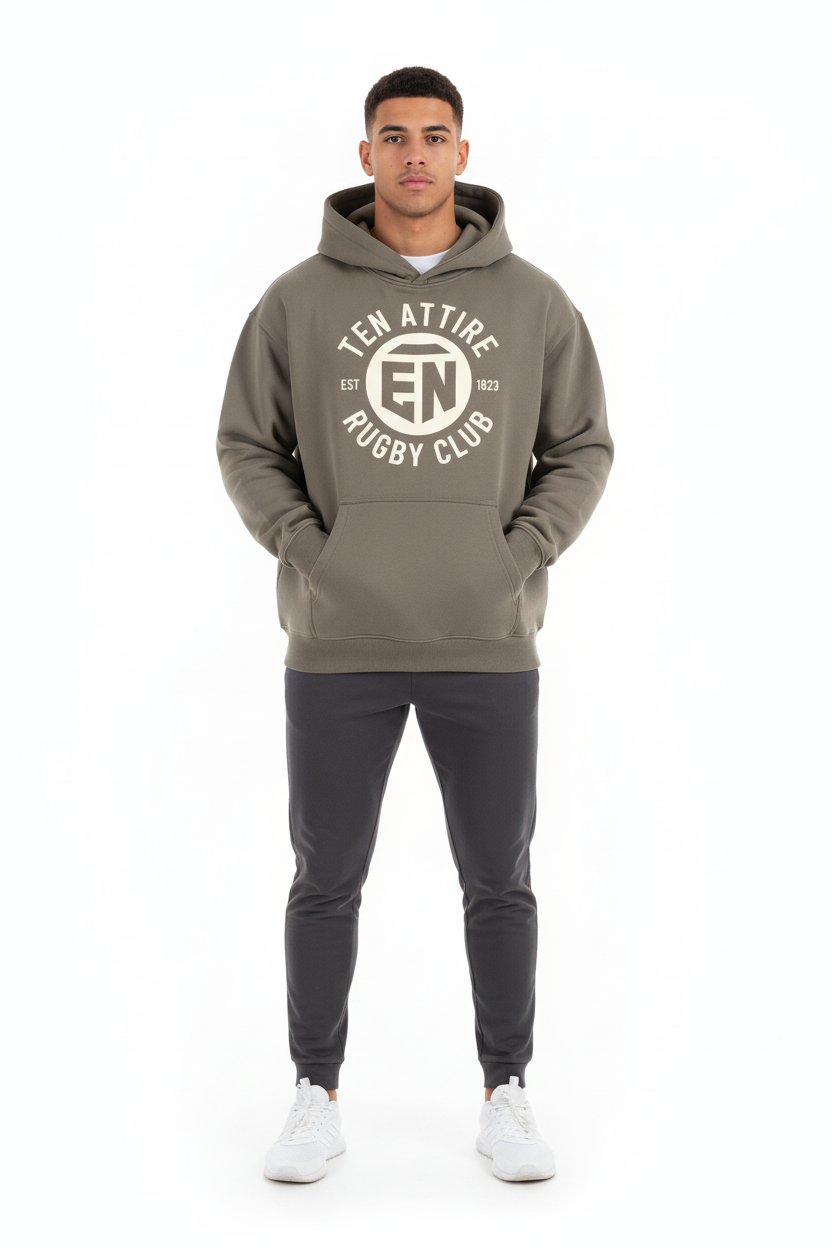 1823 Collection Olive Hoodie - White Background