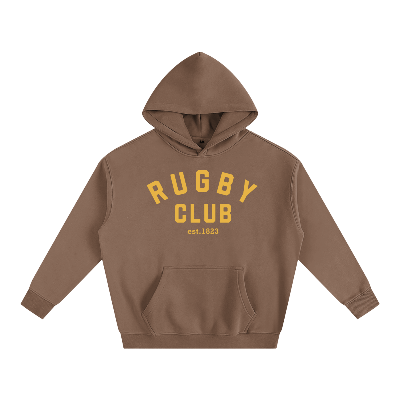 Rugby Club Hoodie Brown