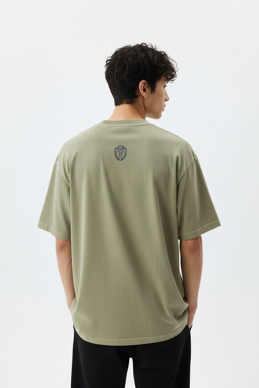 Bean Green tee - back view