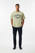 Bean Green tee - full body front view