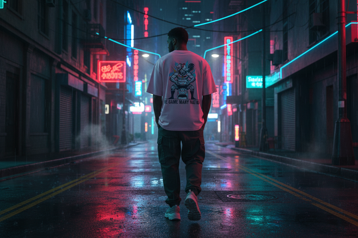 Brotherhood Tee Neon Night