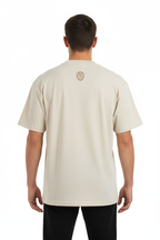 Cream Tee Back Loose Fit