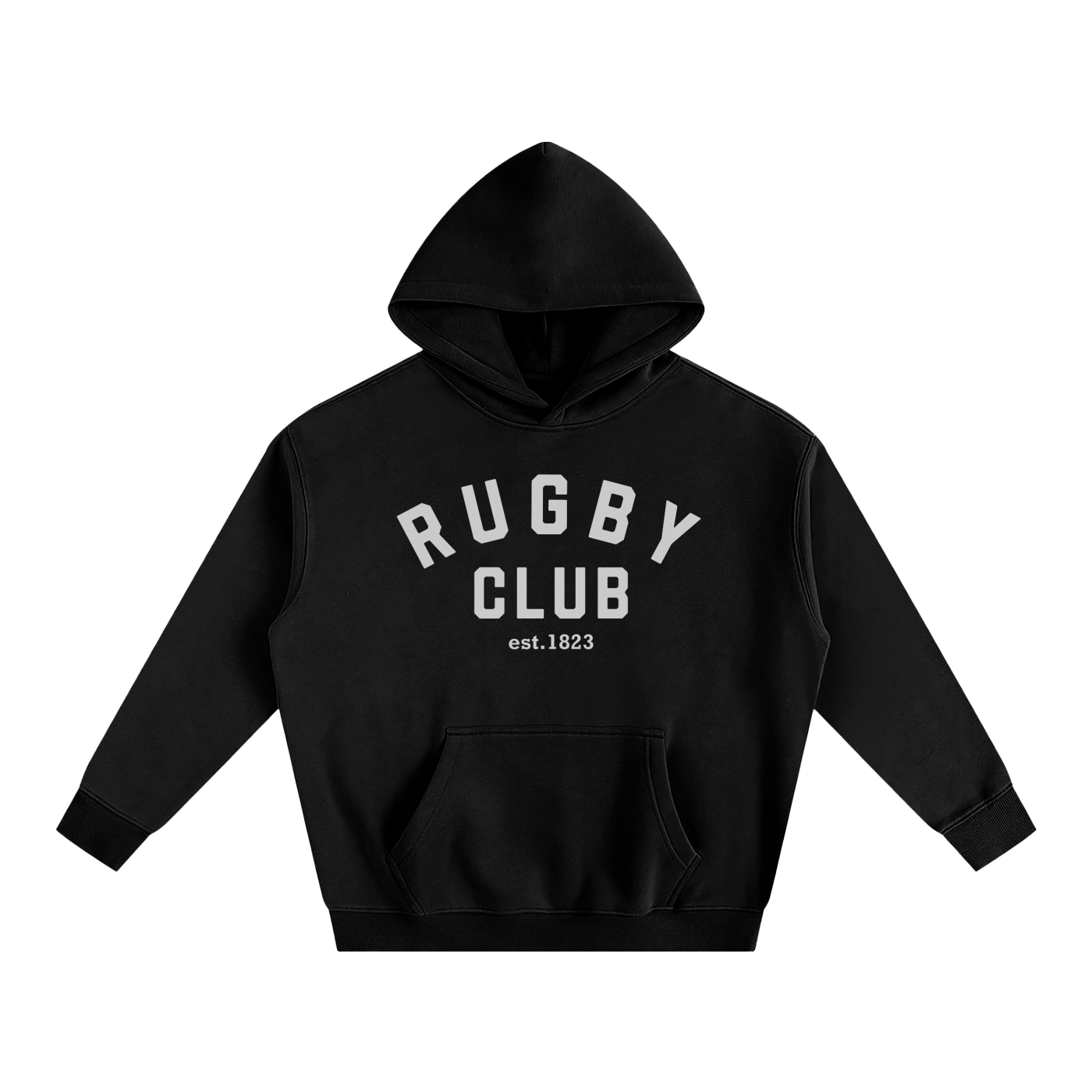 Rugby Club Hoodie Black