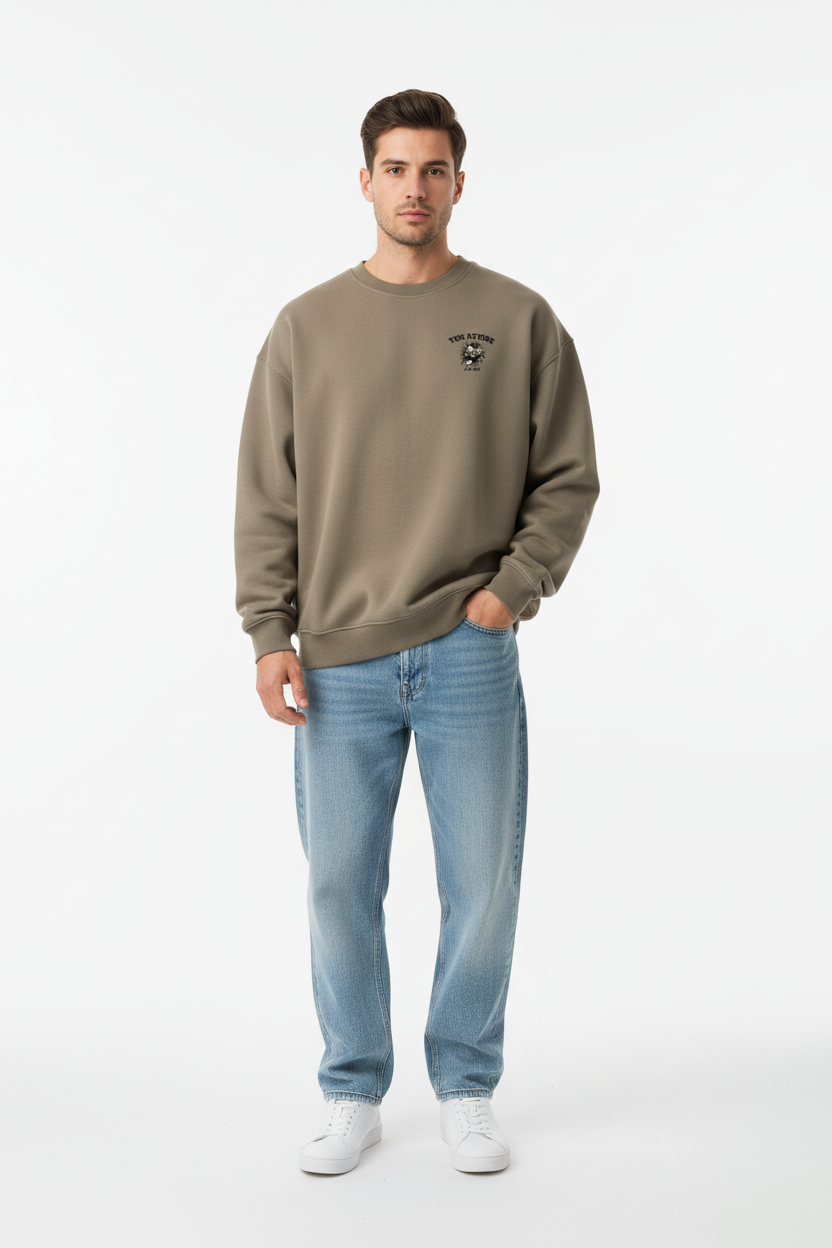 Forged In Grit Sweatshirt — Front Lifestyle