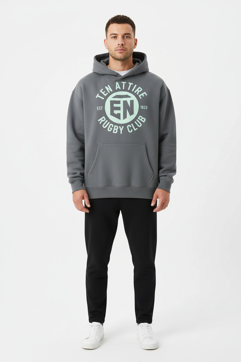 Grey Hoodie - Male Model