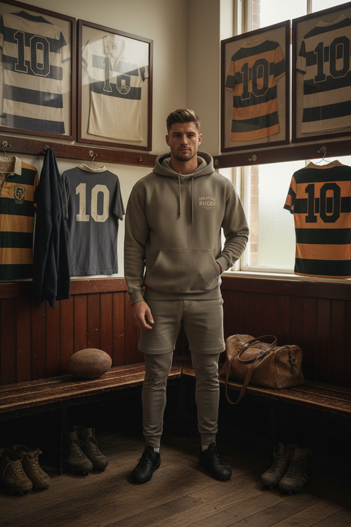 Male model in rugby club