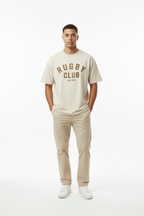 Rugby Club cream tee - full body