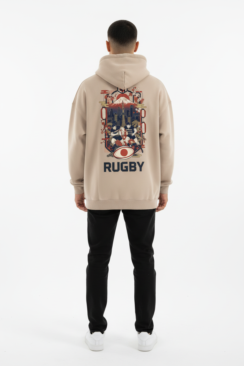 Sand Tokyo Ten Hoodie – Full Back View