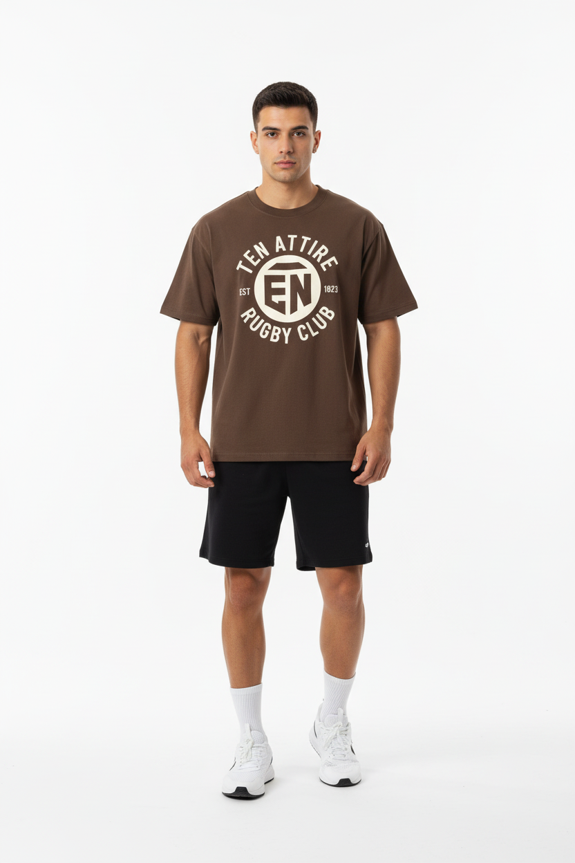 Ten Attire Brown - White Background