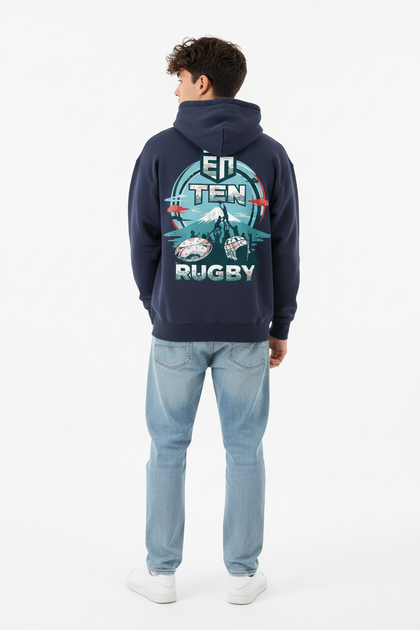 Ten Rugby Hoodie – Male Model